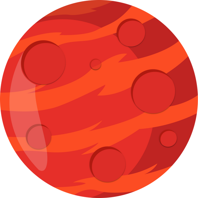 Planet Mars Icon